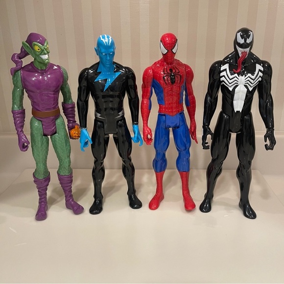 Hasbro Other - Four Hasbro Spiderman 12” Action Figures